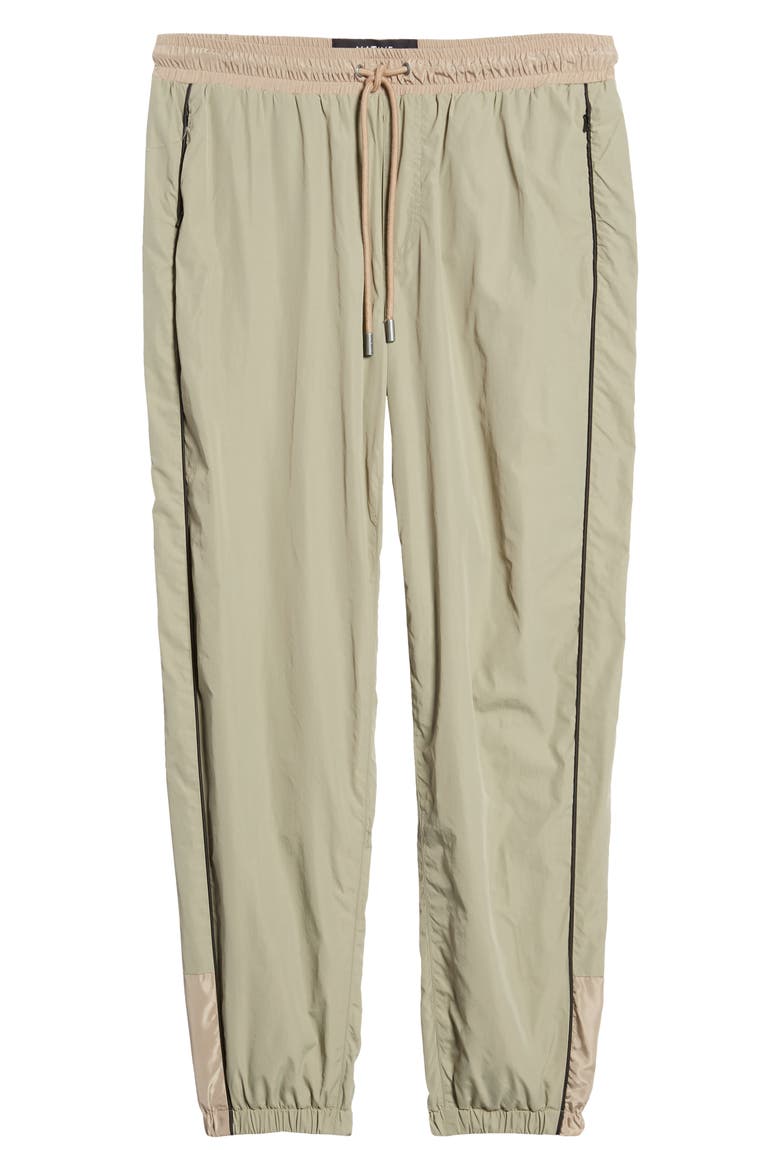 Nylon Track Pants, Alternate, color, KHAKI