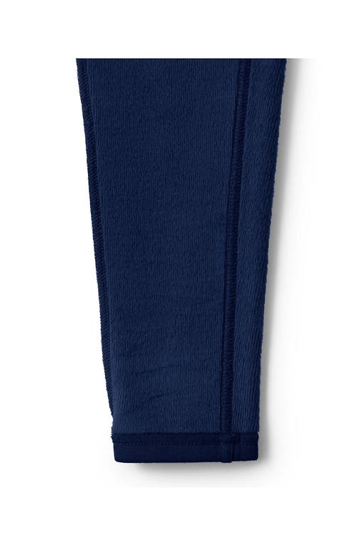 Lands' End High Rise Serious Sweats Fleece Lined Pocket Leggings In Blue