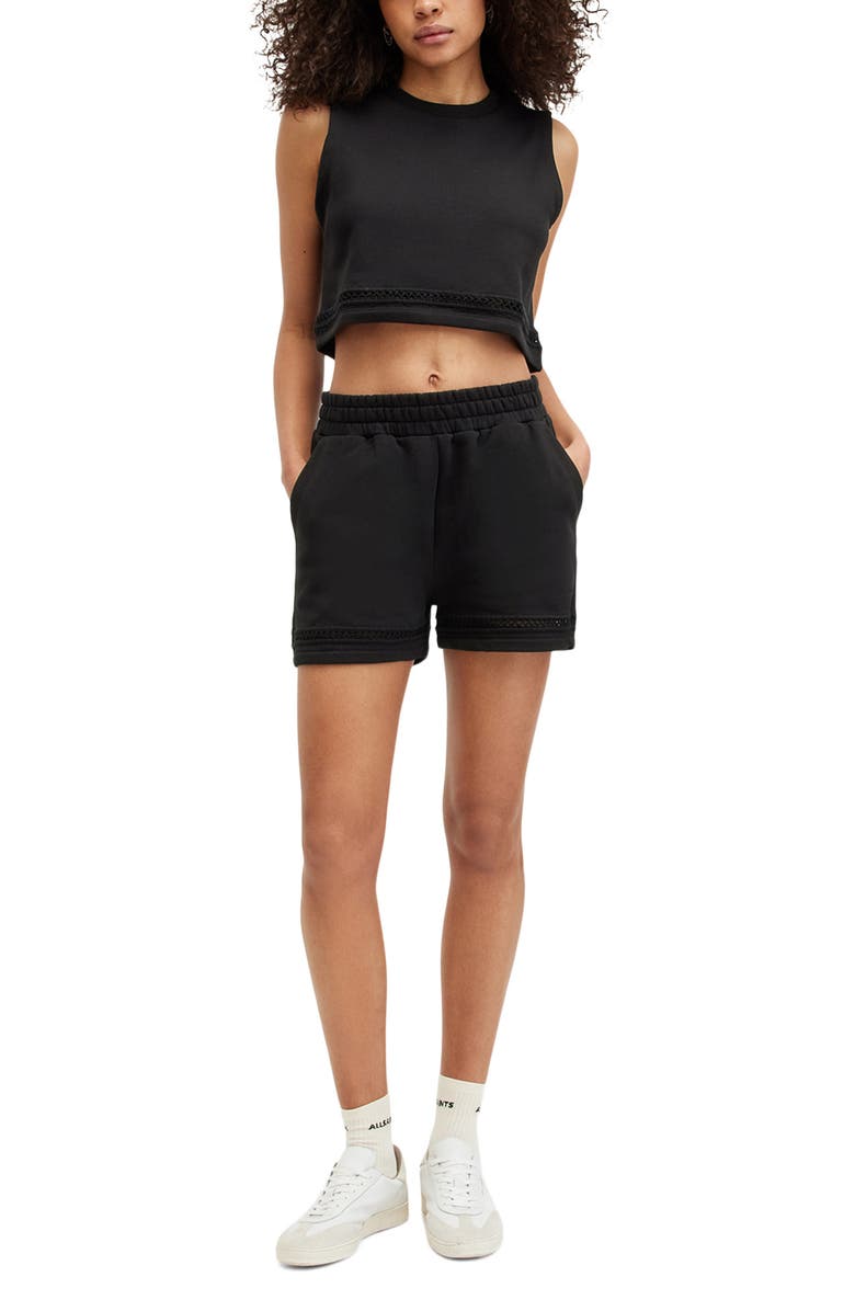 AllSaints Ewelina Lila Shorts, Alternate, color, 