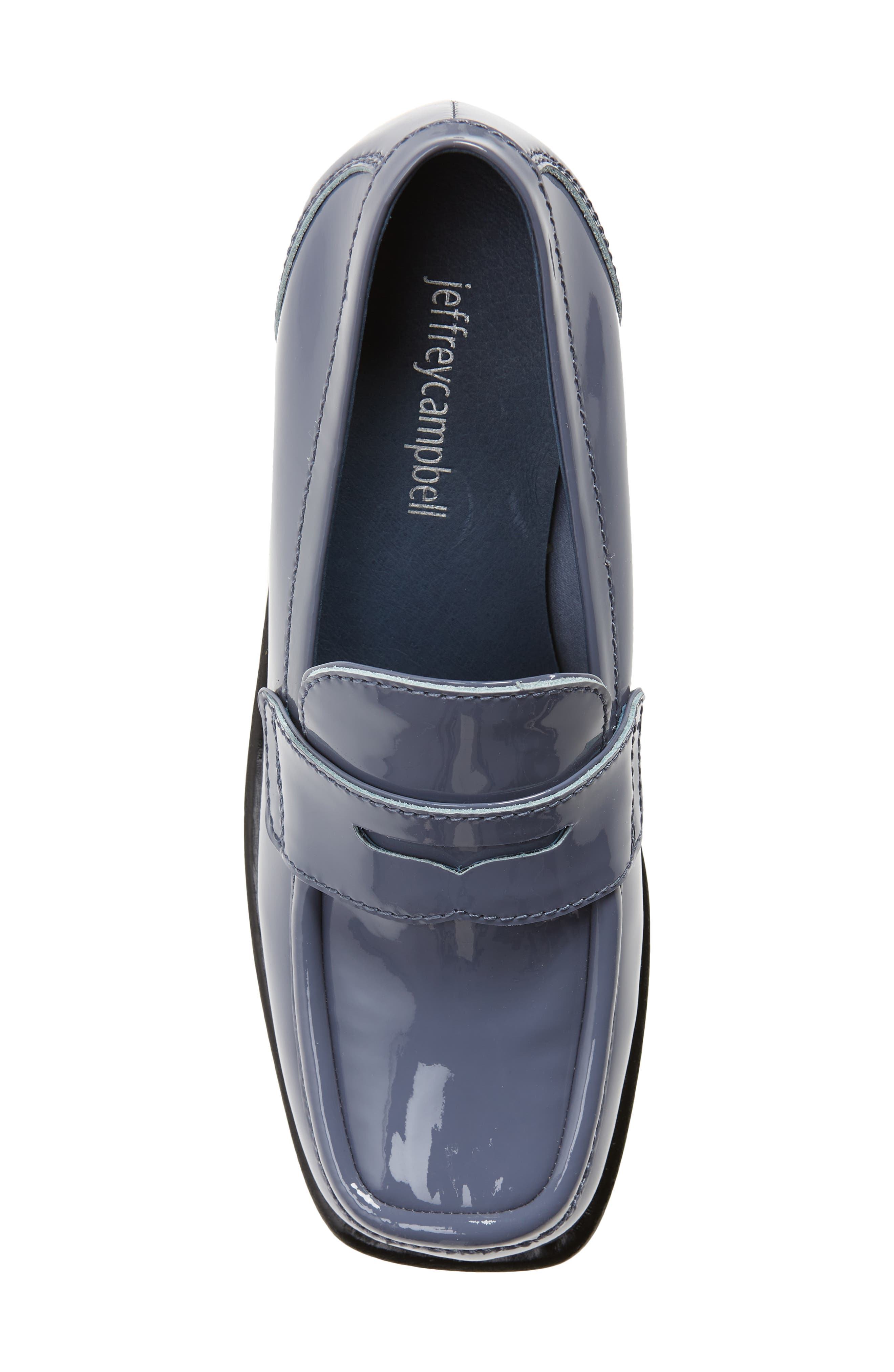 Sorbonne Penny Loafer, Alternate, color, DUSTY NAVY PATENT
