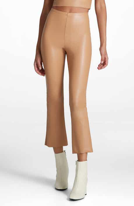 Commando Faux Leather Flare Crop Pull-On Pants
