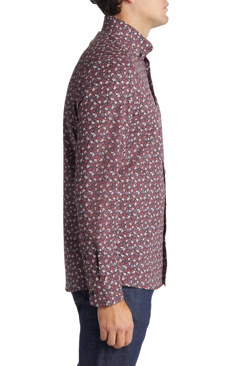 Nordstrom Tech-Smart Trim Fit CoolMax<sup>®</sup> Stretch Button-Down Shirt, Alternate, color, 