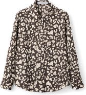 MANGO Dot Print Button-Up Shirt