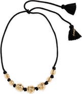 Saint Laurent YSL Tassel Passementerie Necklace