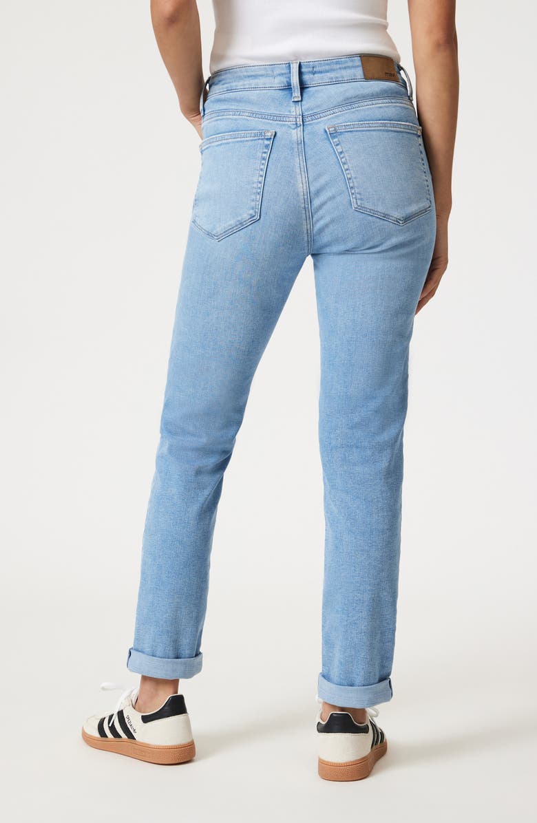 Mavi Jeans Kathleen Mid Rise Slim Boyfriend Jeans, Alternate, color, Light Blue Feather Blue