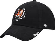 '47 Women's '47 Black Cincinnati Bengals Miata Clean Up Primary Adjustable Hat