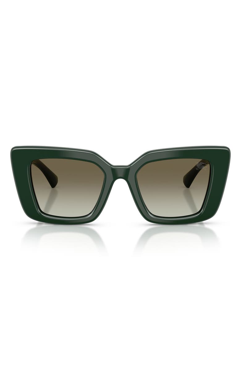 Burberry 51mm Cat Eye Sunglasses, Main, color, Green / Green Gradient