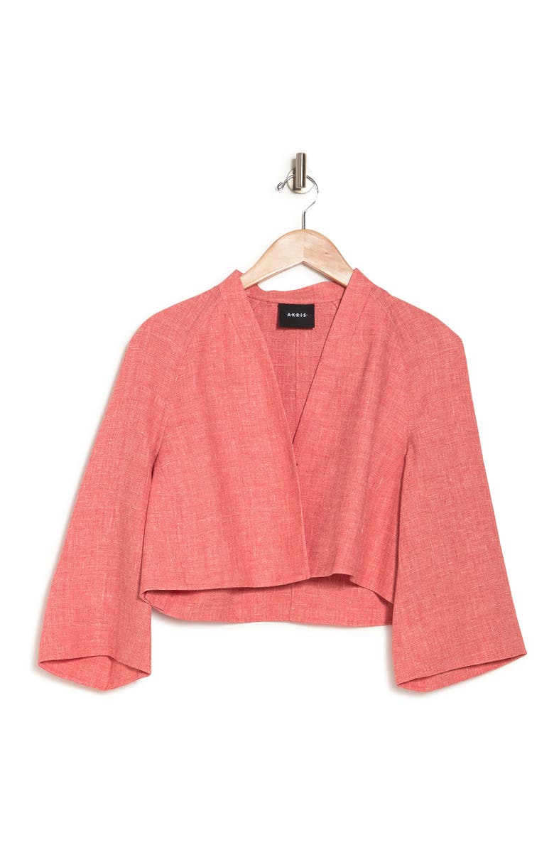 Akris Romain Cropped Wrap Jacket, Alternate, color, 