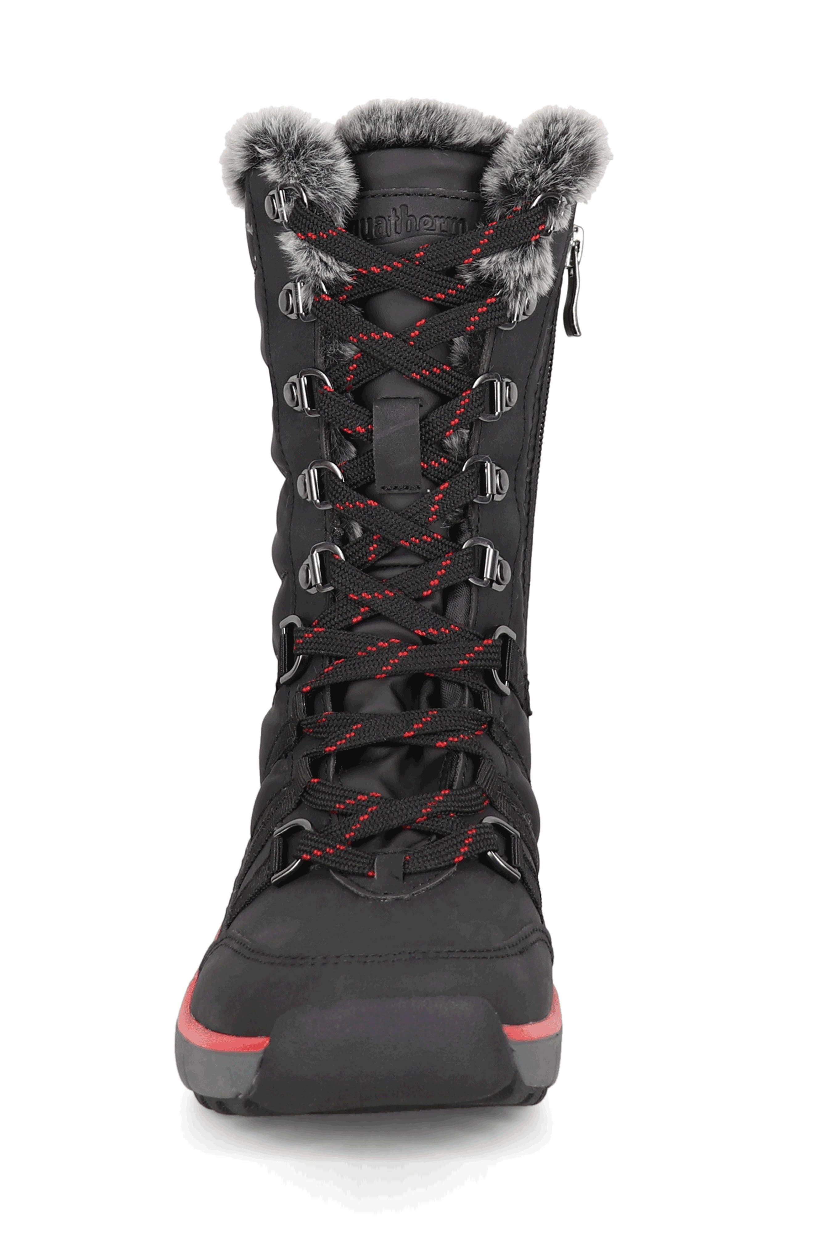 AQUATHERM BY SANTANA CANADA Racer Waterproof Faux Fur Boot, Alternate, color, 