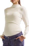 Cache Coeur Dorothée Maternity & Nursing Sweater