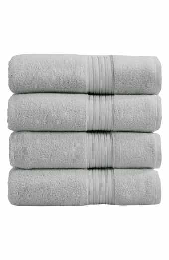 Woven & Weft Quick-Dry Cotton 4-Pack Bath Towel Set