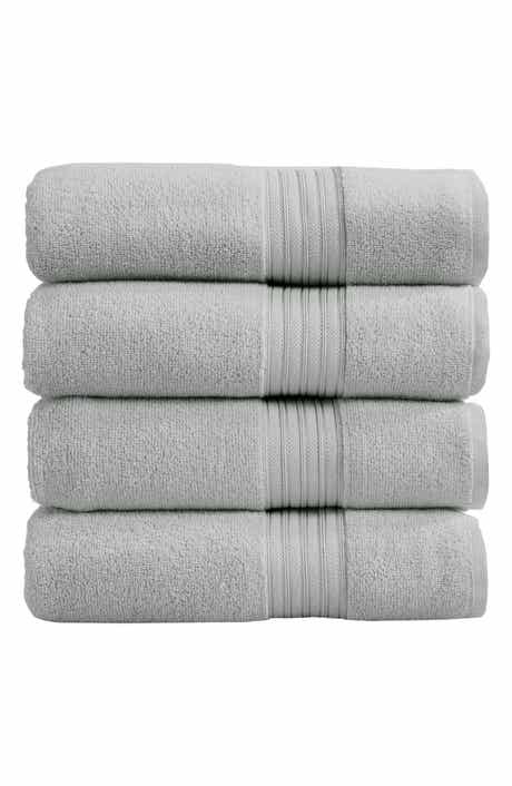 Woven & Weft Quick-Dry Cotton 4-Pack Bath Towel Set