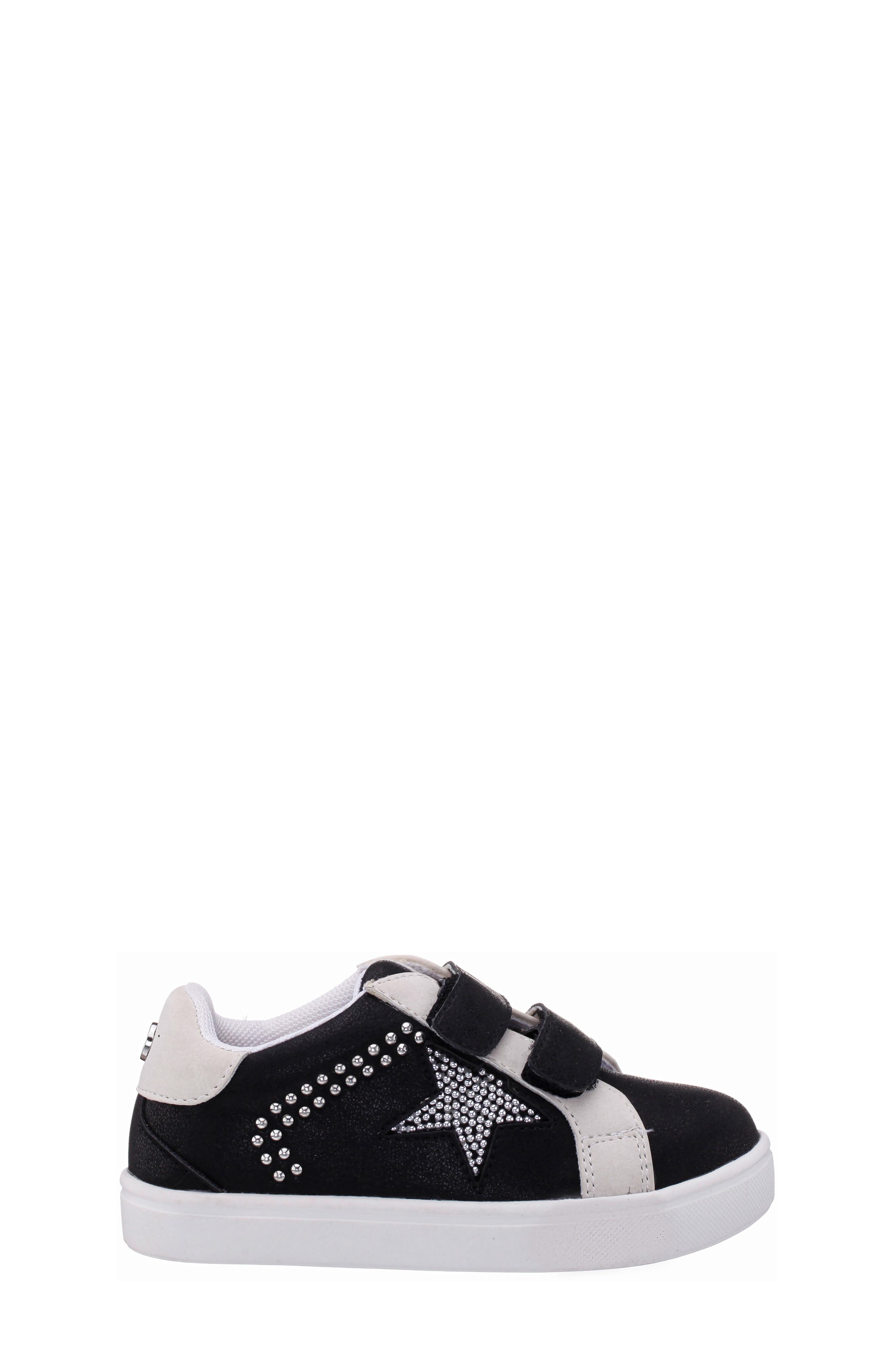 Nina Kids' Zicky Low Top Sneaker, Alternate, color, Black Shimmer
