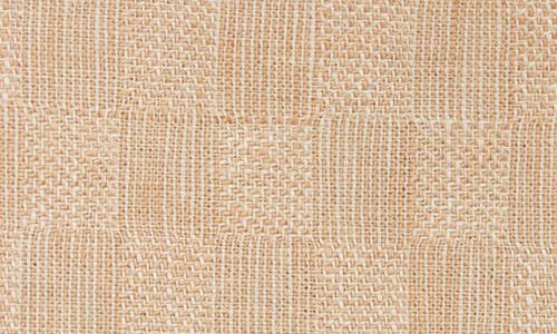 Clifton Wilson Check Linen Pocket Square In Brown