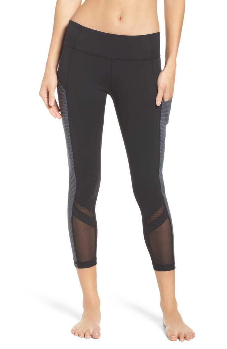 Zella Block Midi Leggings, Main, color,