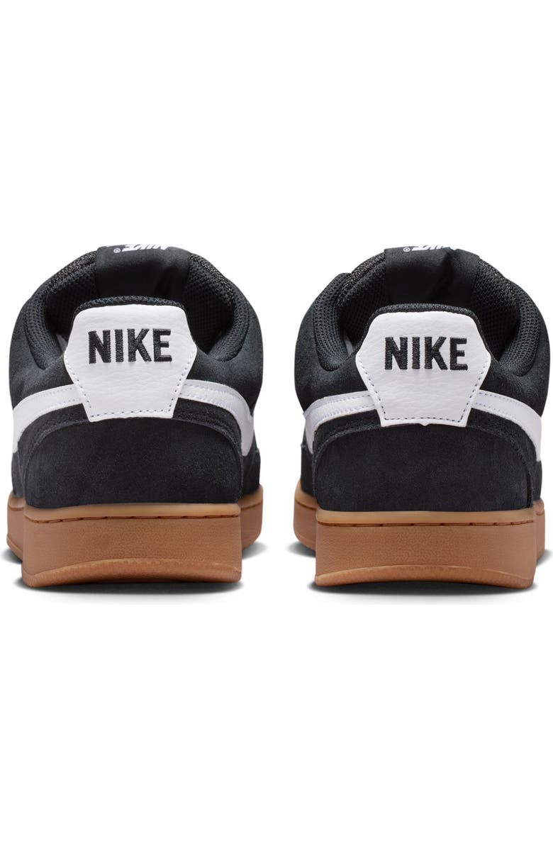 Nike Court Vision Low Top Sneaker, Alternate, color, Black/ Gum Medium Brown