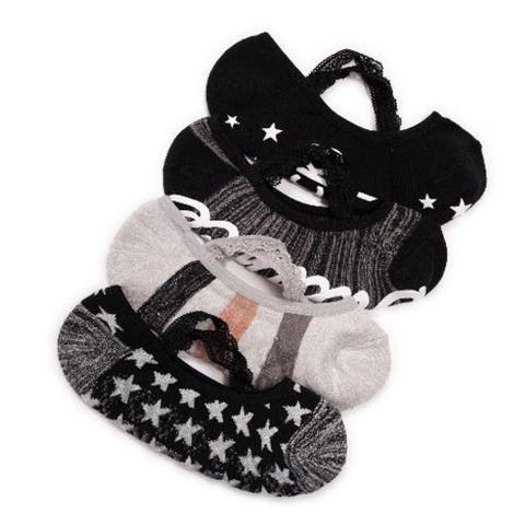Studio Socks Criss Cross Ballerina 4 Pair Pack