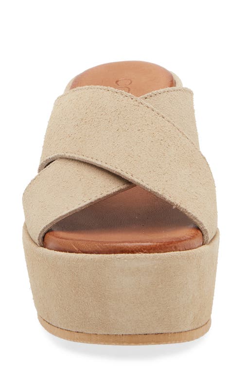 Cordani Bella Platform Wedge Slide Sandal In Arena