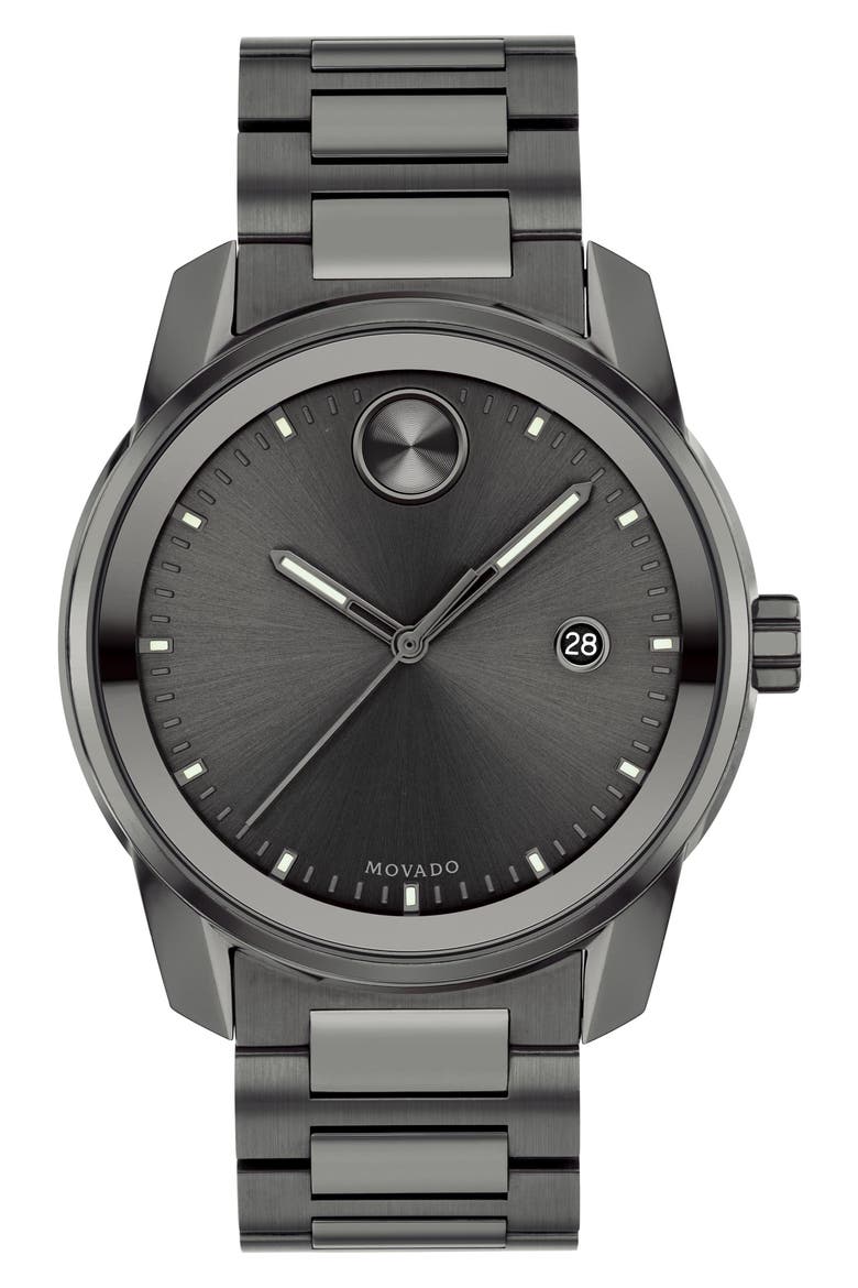 Bold Verso Bracelet Watch, 42mm, Main, color, GRAY DIAL