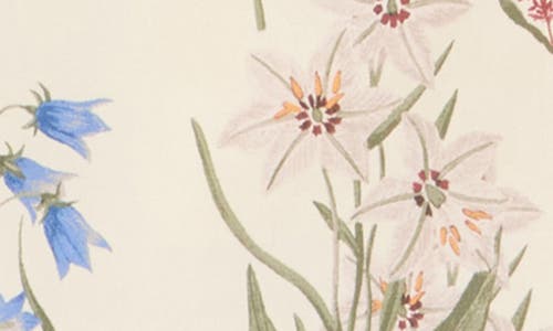 Nicole Miller Floral Ruffle Long Sleeve Button-up Shirt In Multi