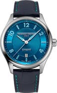 FREDERIQUE CONSTANT Runabout Leather Strap Watch, 42mm