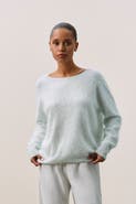 NAKED CASHMERE DOVE BRUSHED CASHMERE BOATNECK