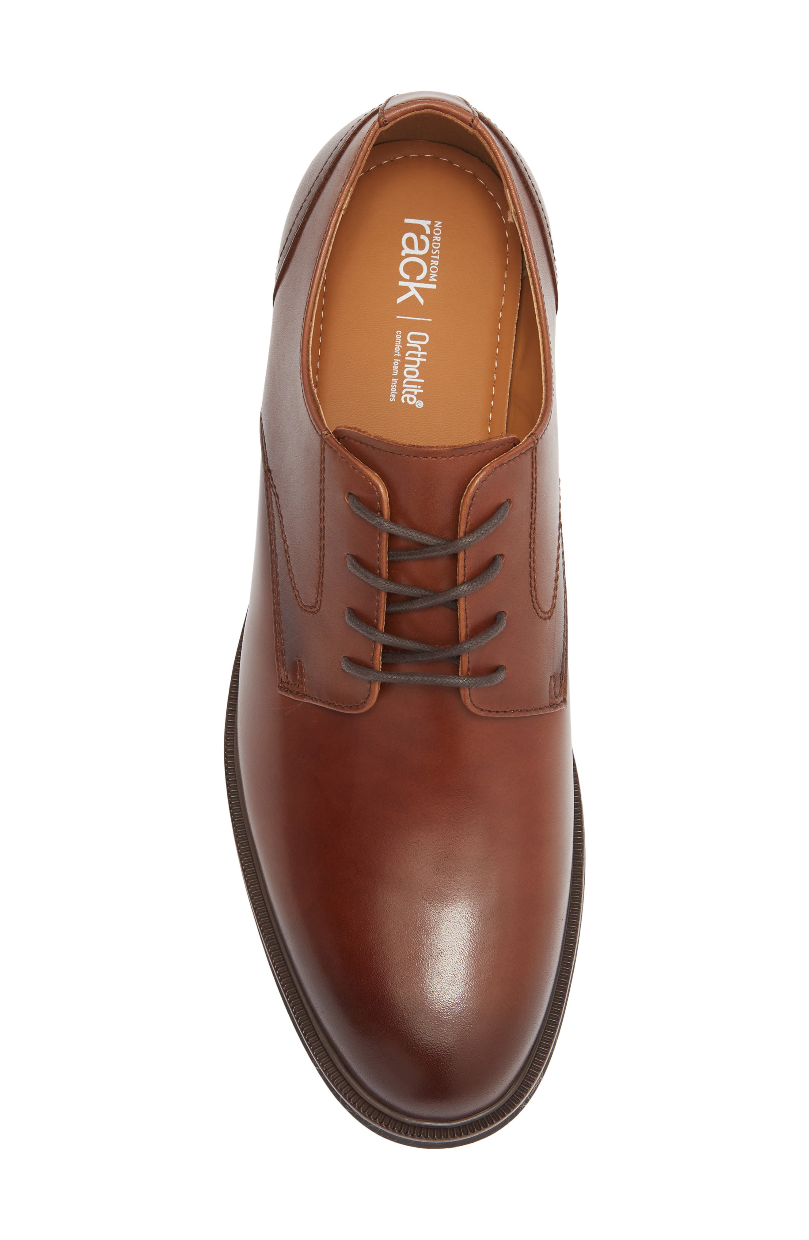 Reid Plain Toe Derby, Alternate, color, BROWN LEATHER
