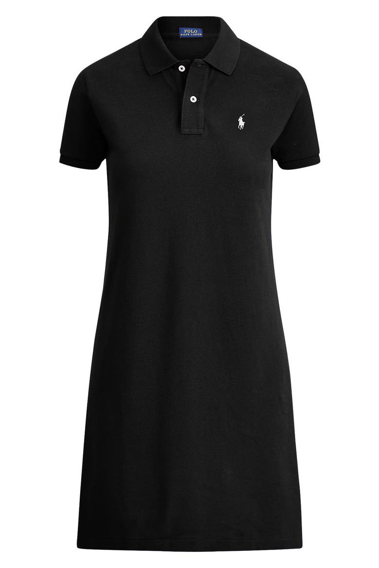 Polo Cotton Shirtdress, Alternate, color, POLO BLACK