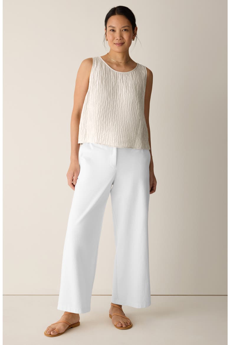 High Waist Ankle Wide Leg Pants, Alternate, color, WHITE