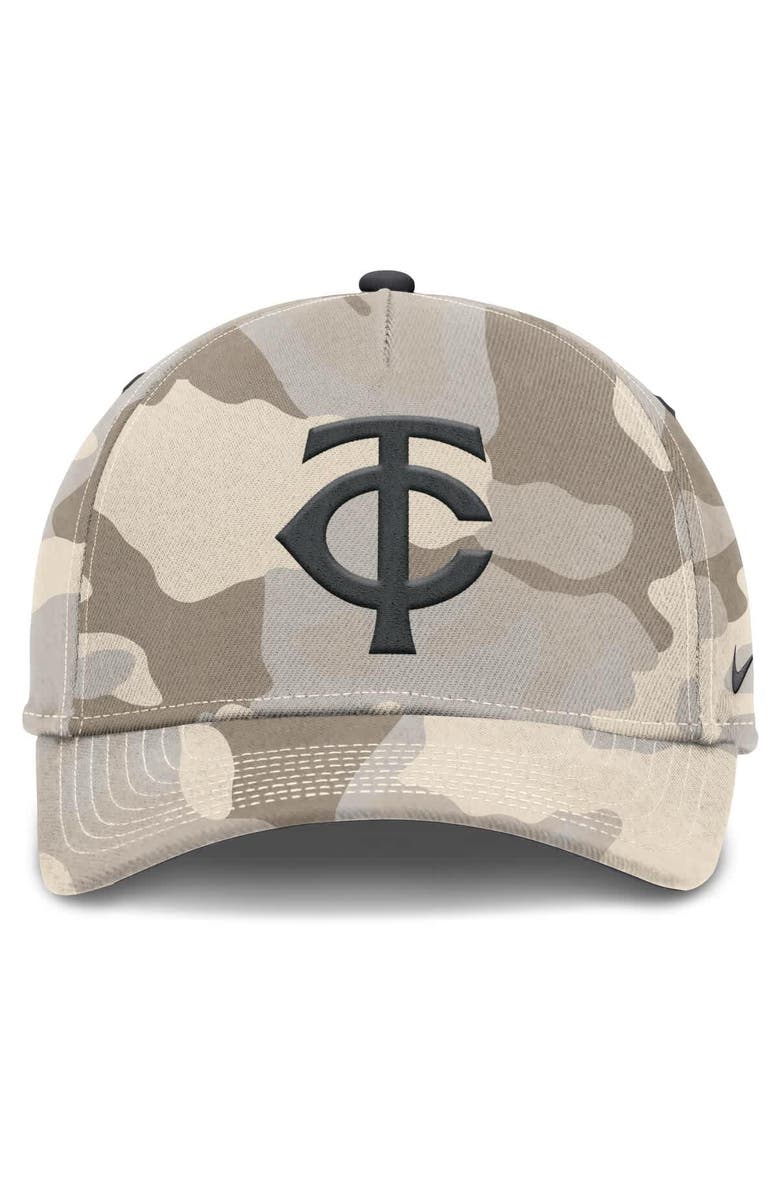 Nike Men's Nike Natural Minnesota Twins Camo Pack Rise Adjustable Hat, Alternate, color, Natural
