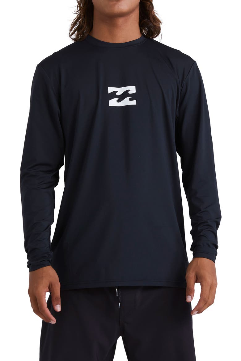 All Day Wave Long Sleeve T-Shirt, Main, color, BLACK
