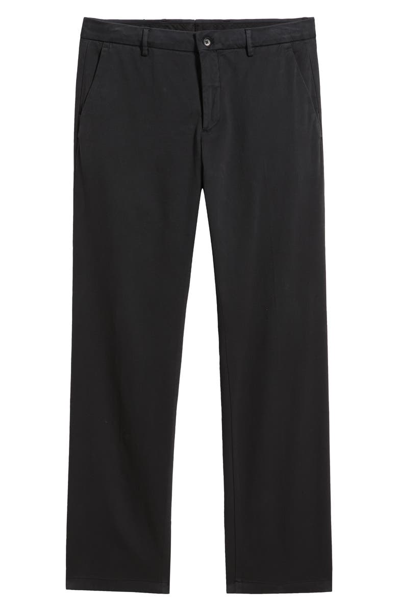 Bugatchi Stretch Cotton Blend Twill Chinos, Main, color, Caviar