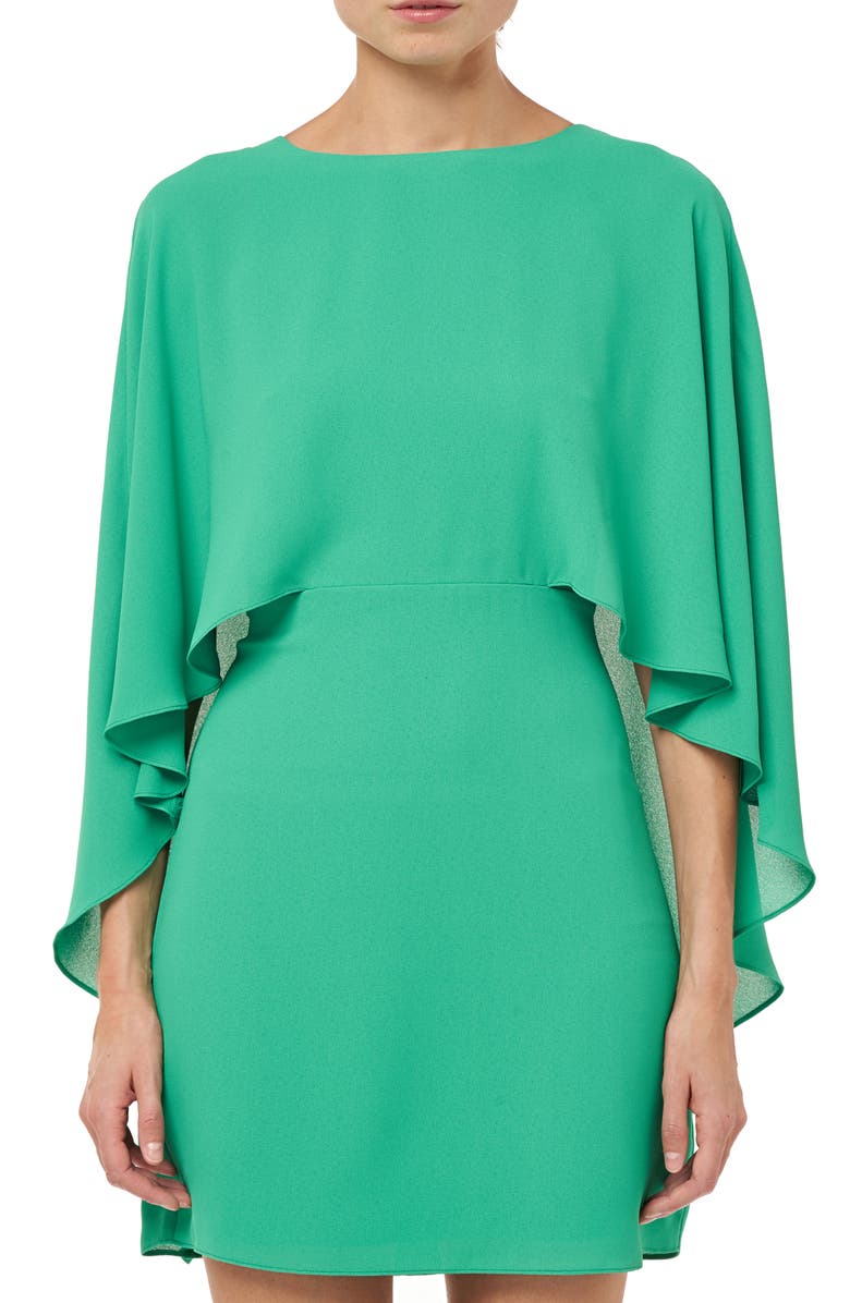 HALSTON Heritage Cape Sleeve Cocktail Dress | Nordstrom HALSTON Heritage Cape Sleeve Cocktail Dress | Nordstrom