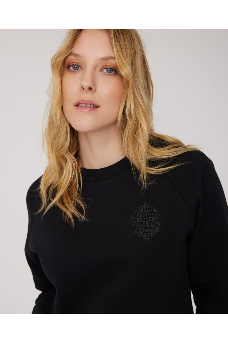 JESSIE | Crewneck Sweatshirt, Alternate, color, Black