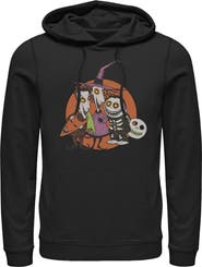 The Nightmare Before Christmas Mens The Nightmare Before Christmas Halloween Lock Shock and Barrel Lightweight Hoodie