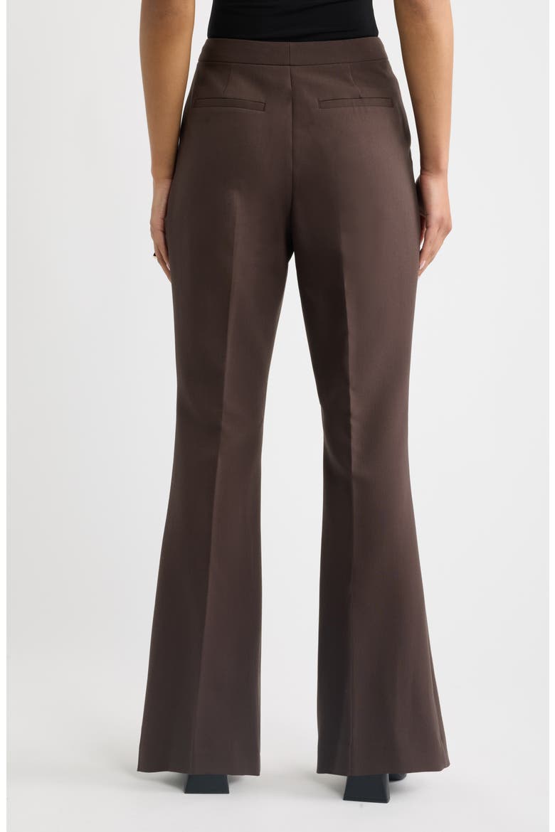 Icon Twill Flare Pants, Alternate, color, BROWN SEAL