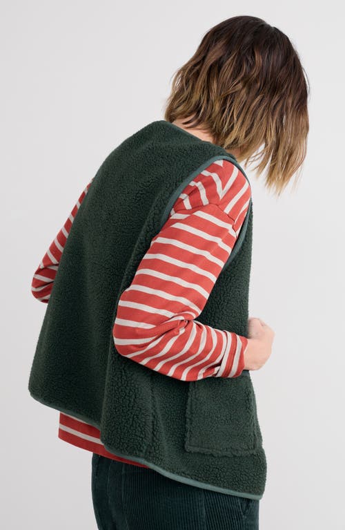 Seasalt Cornwall Well Wisher Fleece Vest In Green