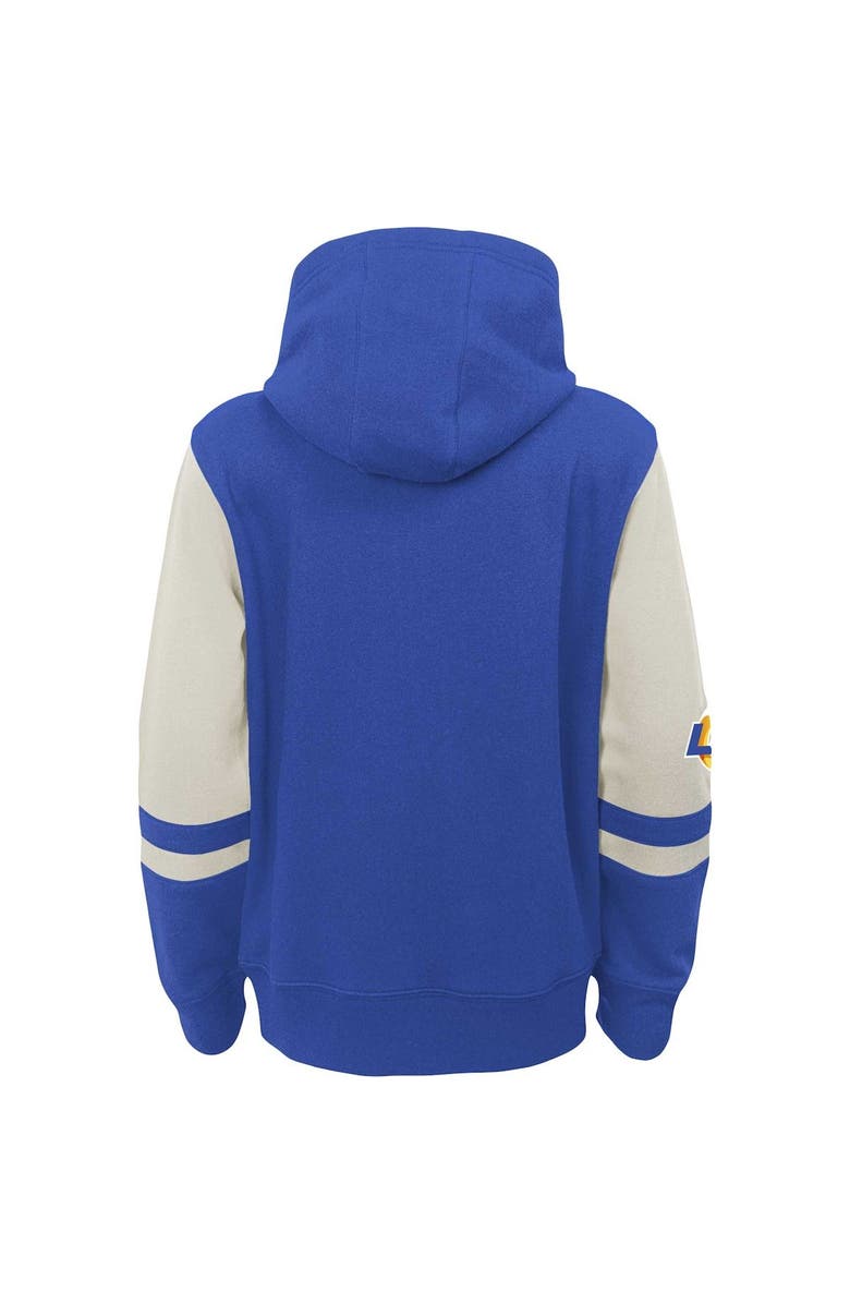 Outerstuff Preschool Royal Los Angeles Rams Stadium Color Block Full-Zip Hoodie, Alternate, color, Royal