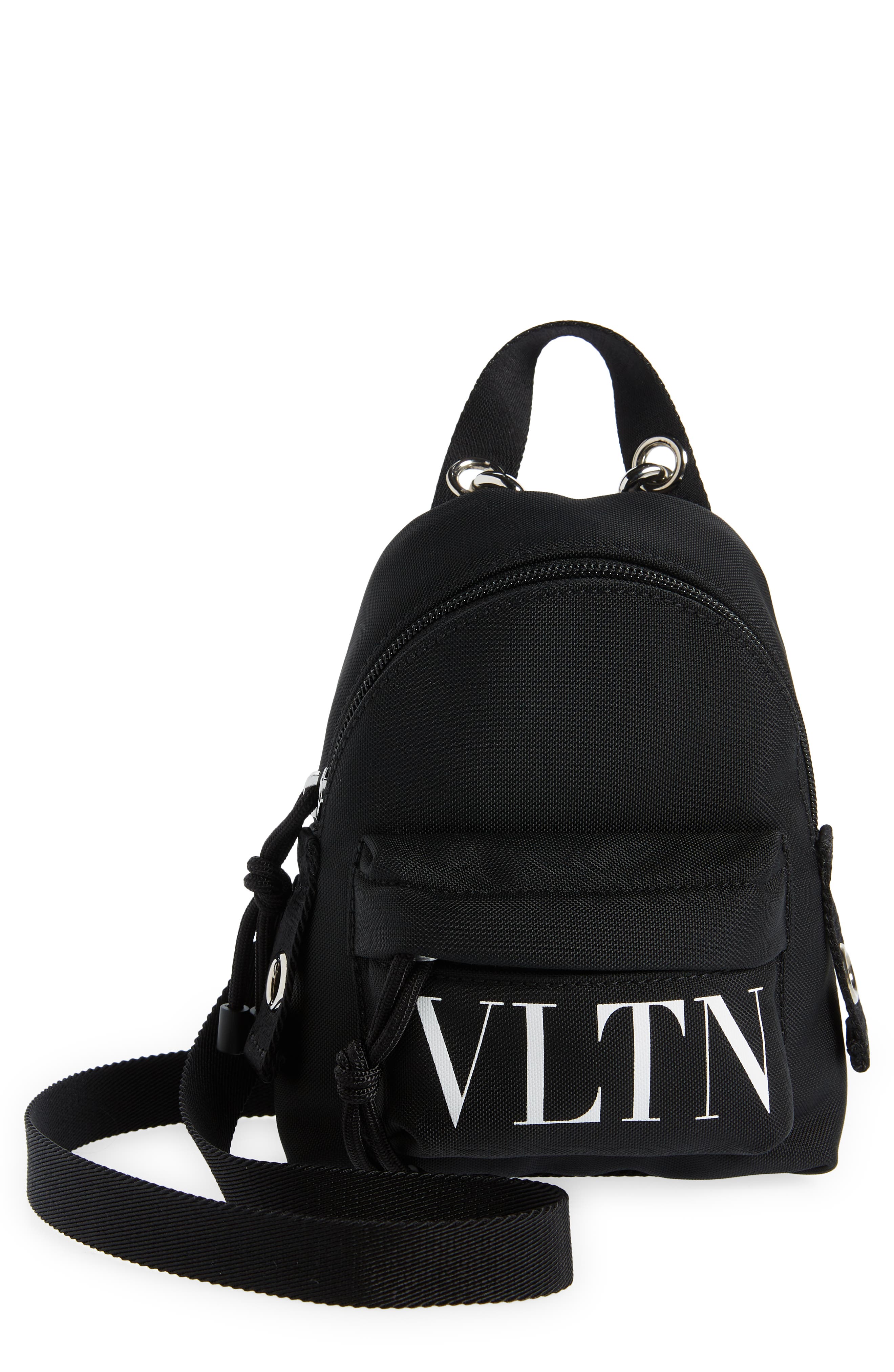 Valentino Garavani Mini VLTN Technical Canvas Backpack, Main, color, 