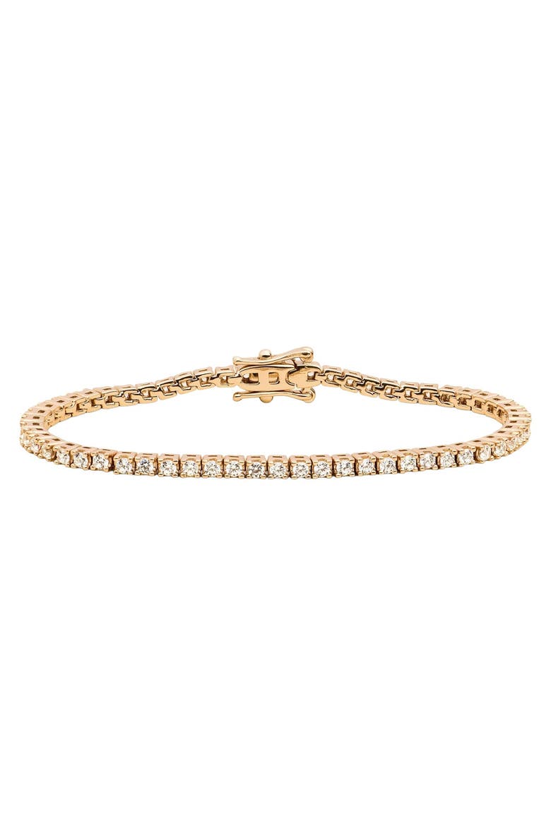 CZ Prong Set Tennis Bracelet, Main, color, Gold Vermeil