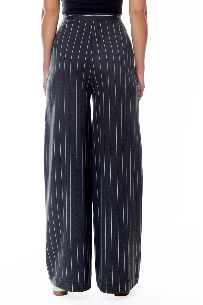 Julianna Ponte Pants, Alternate, color, CHARCOAL GREY/WHITE PINSTRIPE