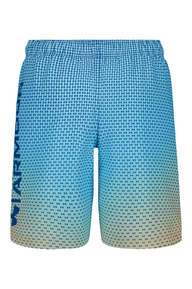 Kids' UA Gradient Logo Water Resistant Volley Swim Trunks, Alternate, color, VARSITY BLUE