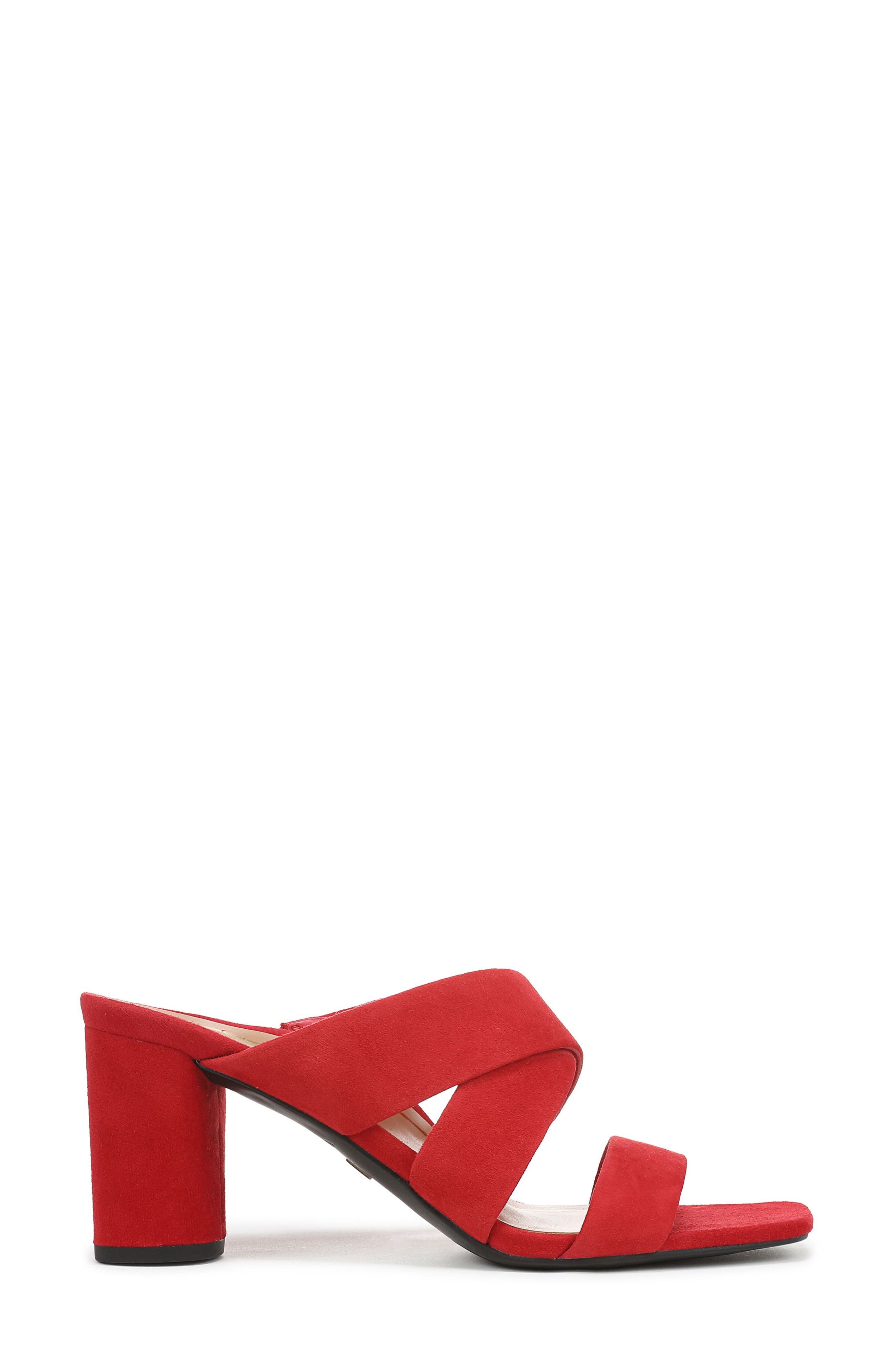 Vionic Merlot Slide Sandal, Alternate, color, Red Suede