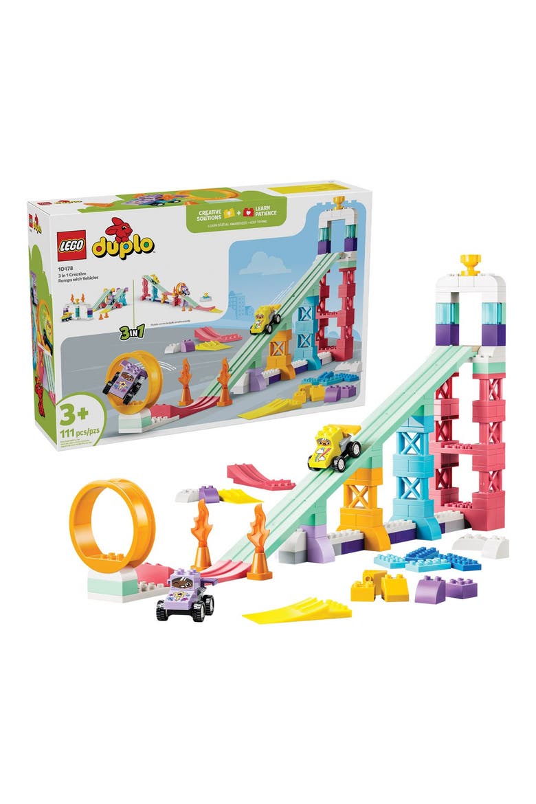 LEGO® DUPLO® 3-In-1 Creative Ramps with Vehicles - 10478, Alternate, color, Multicolored