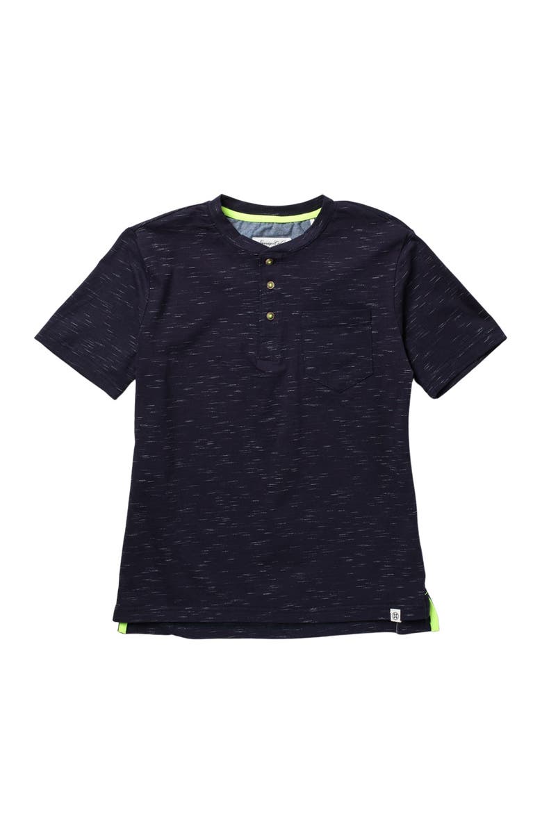 Sovereign Code Unit Speckled Henley Tee, Main, color,