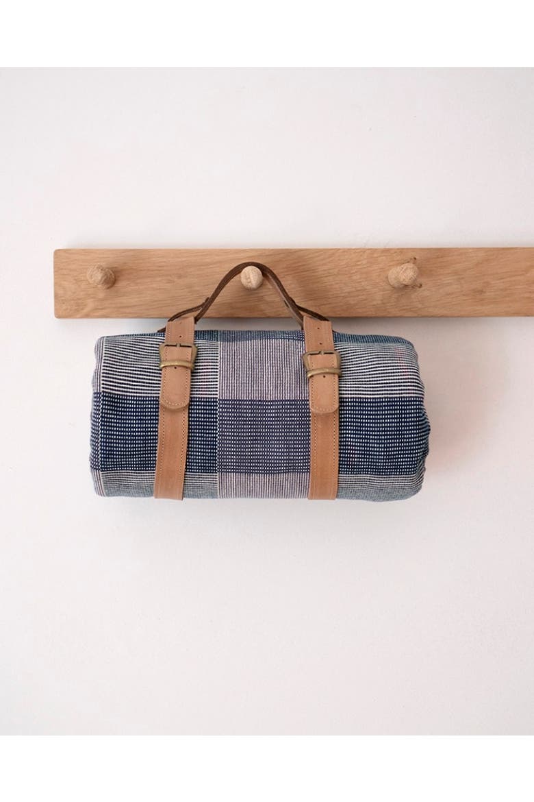 Picnic Blanket Cotton Rib Weave, Main, color, Plum