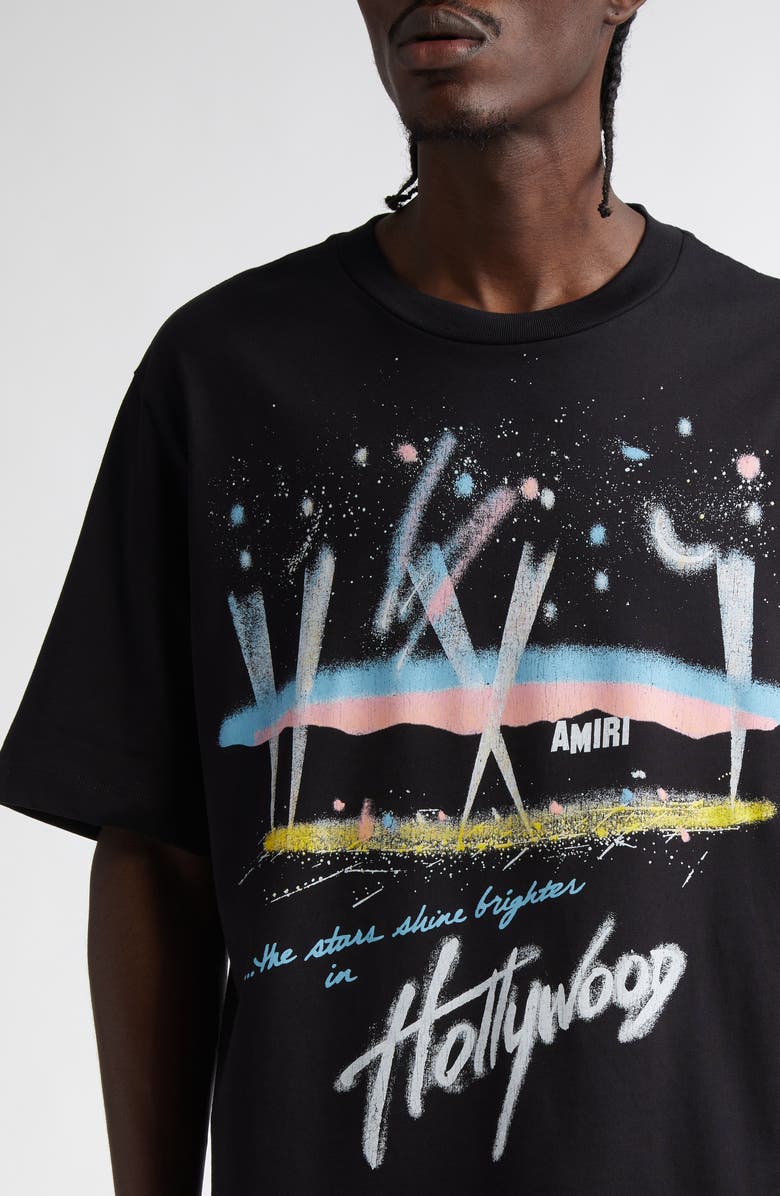 AMIRI Hollywood Lights Cotton Graphic T-Shirt, Alternate, color,