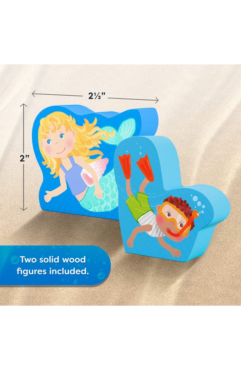 HABA 3D Puzzle Underwater Play World 36-Piece with Wooden Figures, Alternate, color, Blue Multi