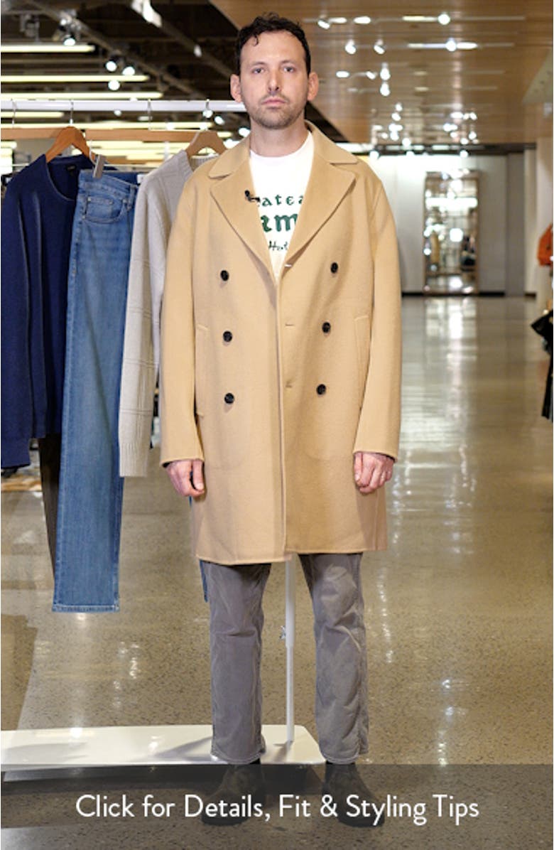 Double Breasted Wool & Cashmere Coat, sales video thumbnail