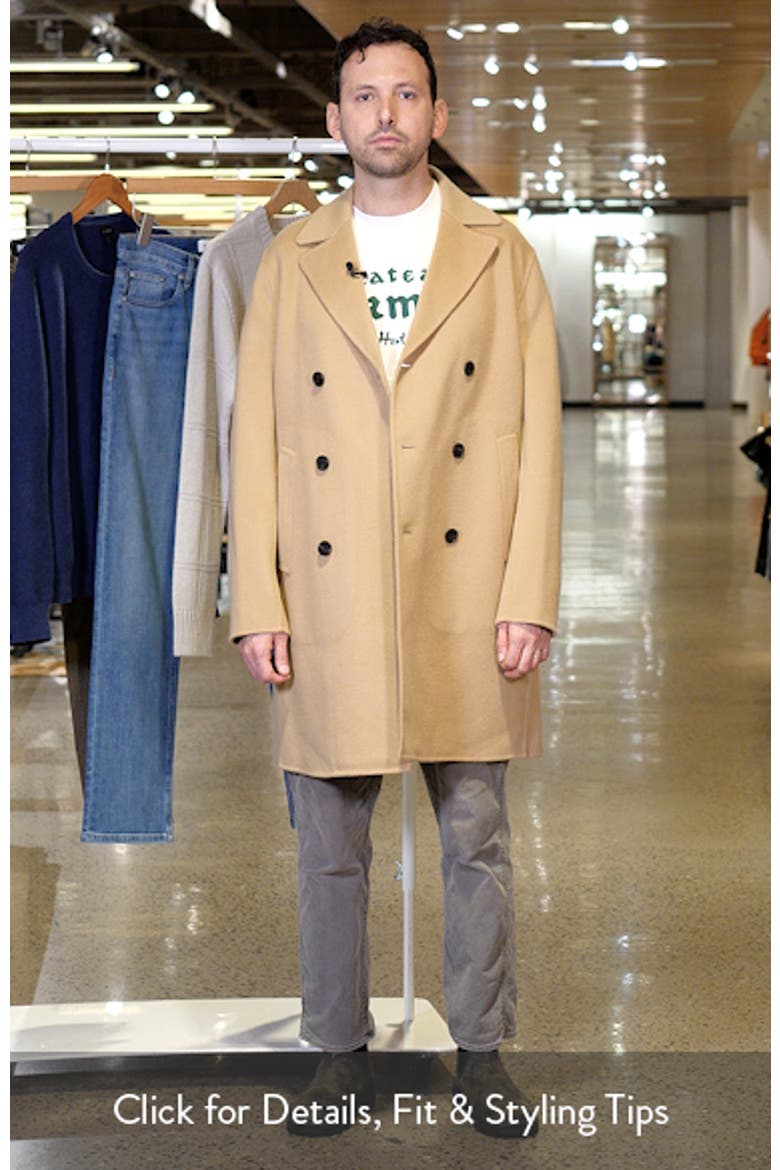 Double Breasted Wool & Cashmere Coat video